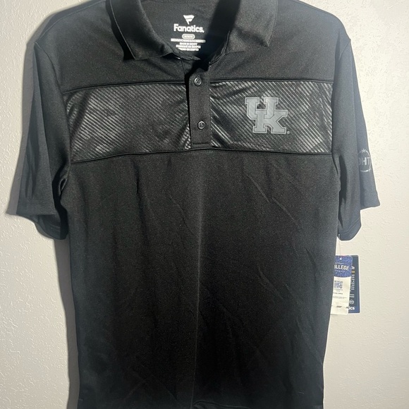 Men’s NWT Black Kentucky Wildcats Fanatics Shirt Sleeve Polo - OTH - Size M - Picture 1 of 7
